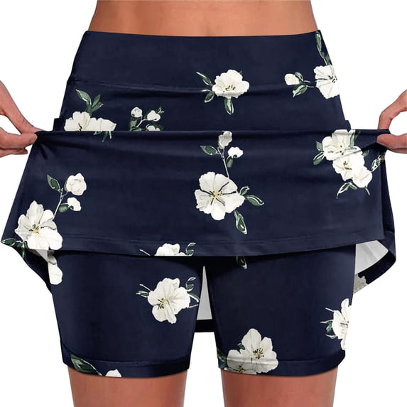 Felirenzacia Women's Tennis Skirt Pleated Golf Skirts with Pockets Shorts Athletic Skort for Pickleball Sports Outfits,Multicolor,4XL