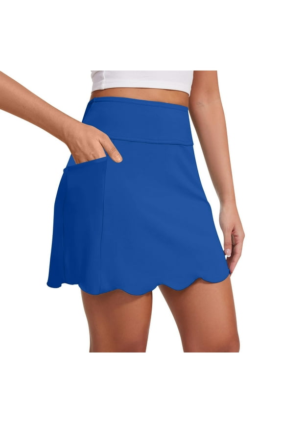 Womens Active Mini Skirt, Athletic Skirts with Pockets High Waisted Golf Skort for Workout Pickleball