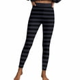 thumbnail image 1 of Felirenzacia Womens and Girls Leggings Striped No See Through Butt Lifting Compression Buttery Soft Tummy Control Halloween Yoga Pants for Gym Workout, 1 of 7