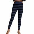 thumbnail image 1 of Felirenzacia Womens and Girls Leggings Striped No See Through Butt Lifting Compression Buttery Soft Tummy Control Halloween Yoga Pants for Gym Workout, 1 of 7