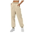 thumbnail image 1 of Felirenzacia Womens Jogging Trousers, Casual Sweatpants with Deep Pockets, Elastic Cuffed Athleisure Pants, 1 of 6