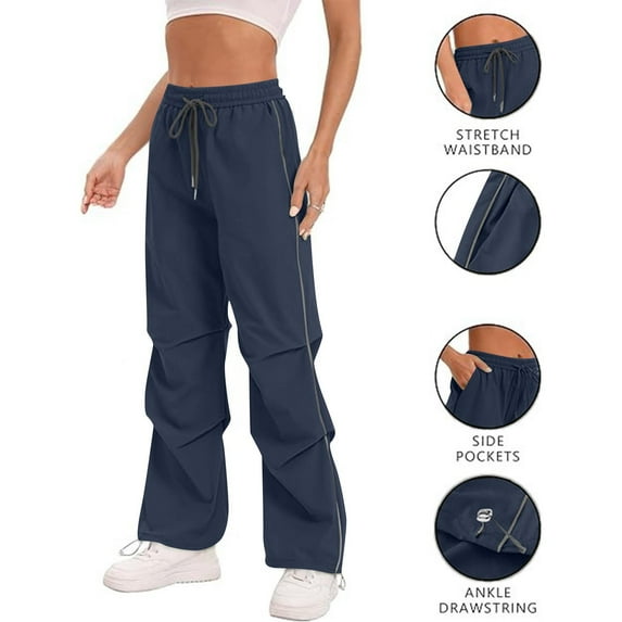 Felirenzacia Womens Sweatpants, Quick Dry Pleated Ankle Drawstring Cuffed Athletic Sweatpants