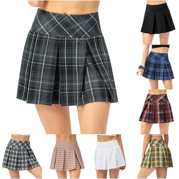 Felirenzacia Womens Tennis Skirt Pleated Athletic Skirts with Pockets Shorts High Waisted Golf Skort for Workout Pickleball