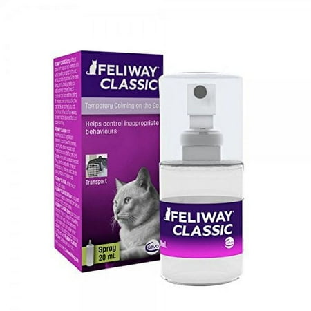Feliway 20 ml Spray Cat Feline Stress Behavior Relief Urine Spraying Scratching
