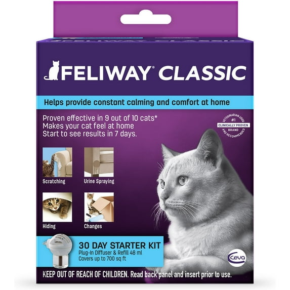 Feliway Classic 30 Day Starter Kit Plug-In Diffuser & Refill, 48 mL