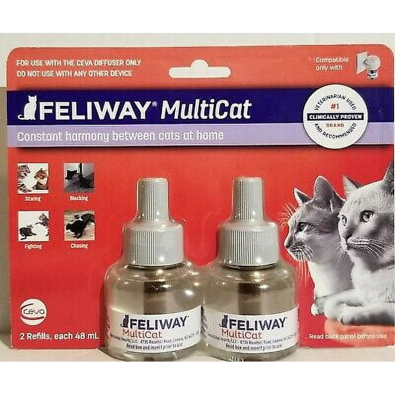 FELIWAY Multicat Diffuser Refill 2 Refills 48ml Each
