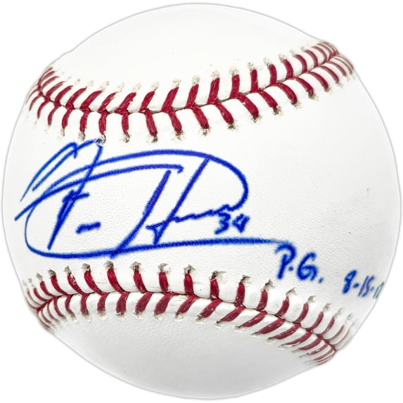 Felix Hernandez Autographed Official MLB Baseball Seattle Mariners "P.G. 8-15-12" PSA/DNA #4A52874
