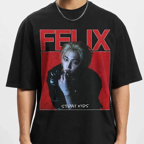 Felix Stray kids Graphic Shirt, Felix Kpop Bootleg Shirt, Felix Retro T Shirt, V
