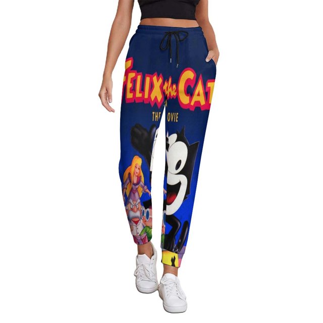 Felix The Cat Sweatpants for Women Lightweight Sport Casual Jogger