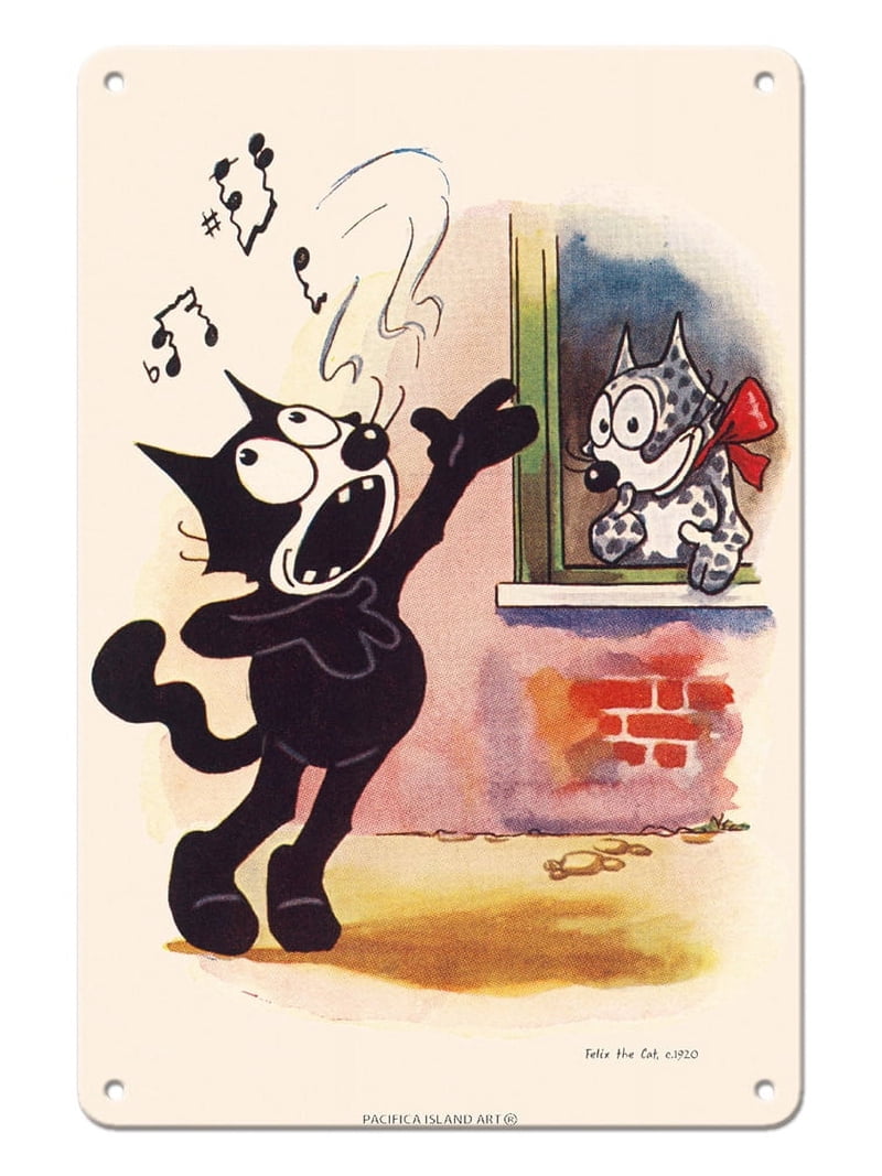 Felix The Cat - Vintage Cartoon by Otto Messmer c.1920s - 8 x 12