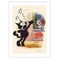 thumbnail image 1 of Felix The Cat - Vintage Cartoon by Otto Messmer c.1920s - Bamboo Fine Art 290gsm Paper Print (Unframed) 24x32in, 1 of 4
