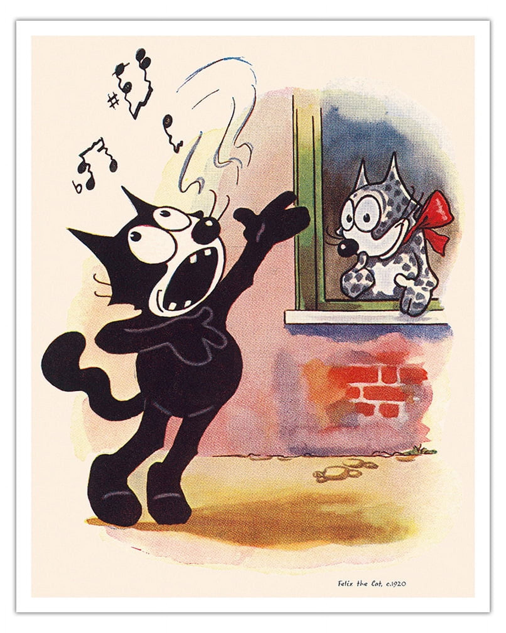 Felix The Cat - Vintage Cartoon by Otto Messmer c.1920s