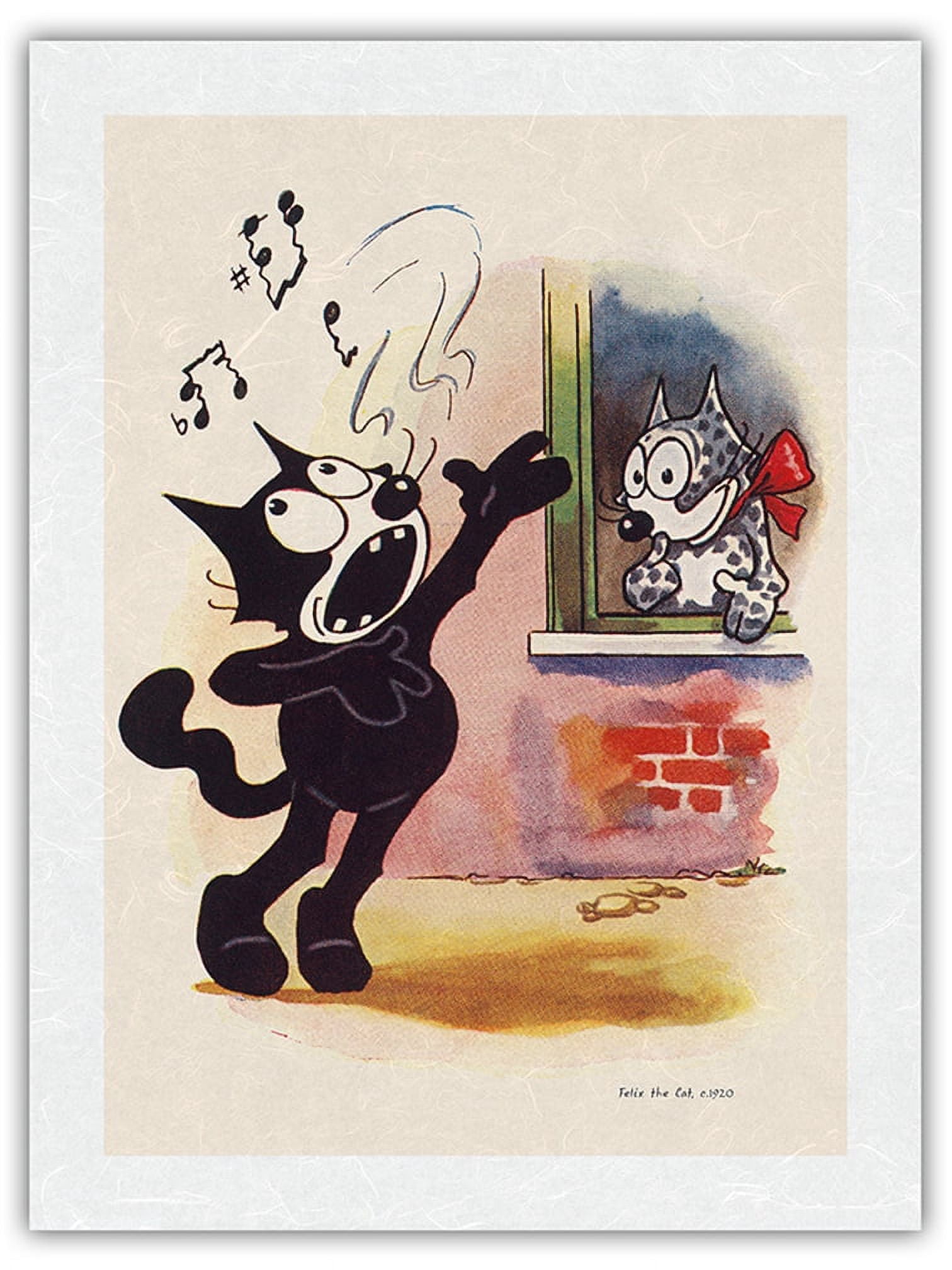 Felix The Cat - Vintage Cartoon by Otto Messmer c.1920s - Japanese ...