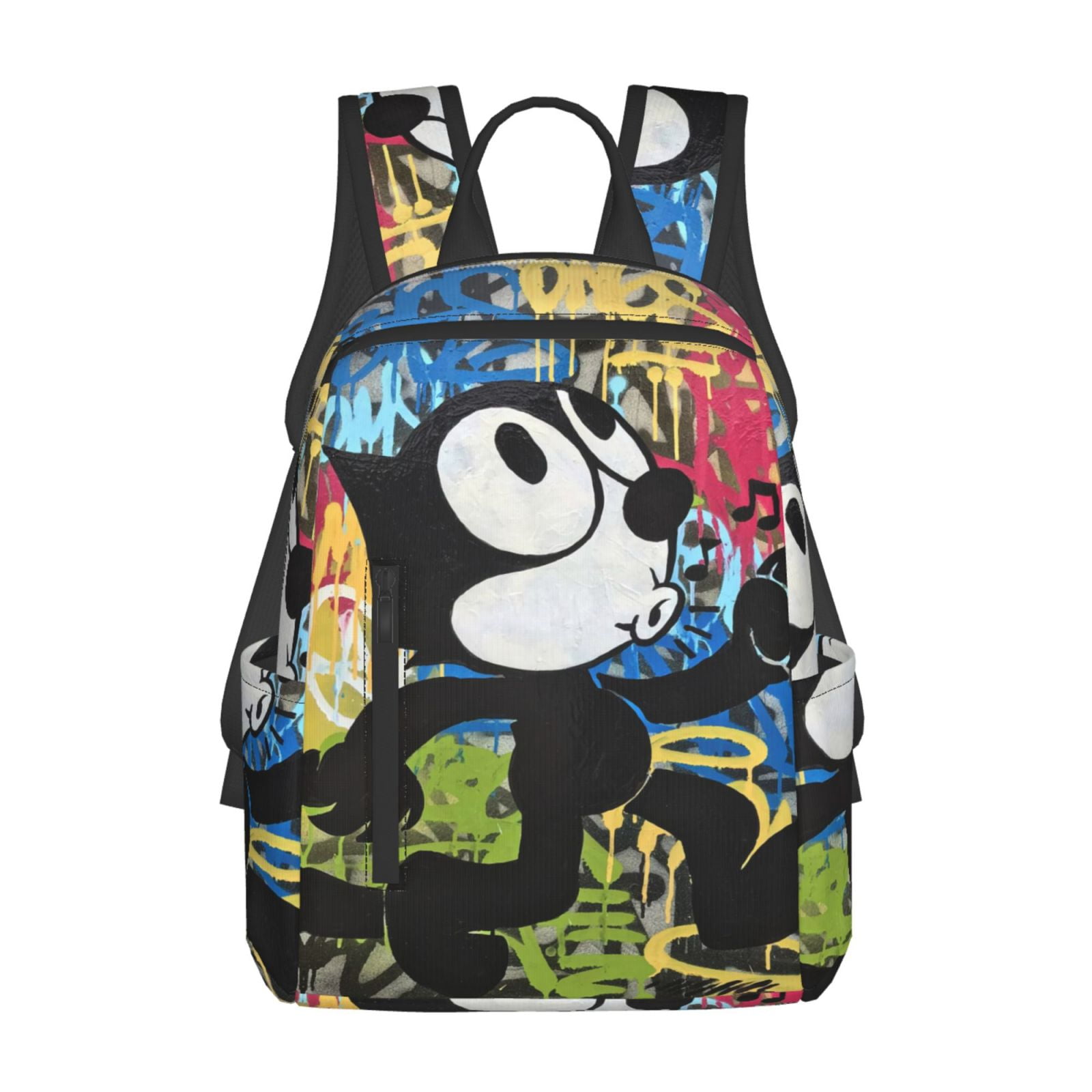 Felix the Cat Backpack Cute Cartoon Casual Students Bookbag Lightweight School Travel Shoulder Bag Daypack For Boys Girls Kids