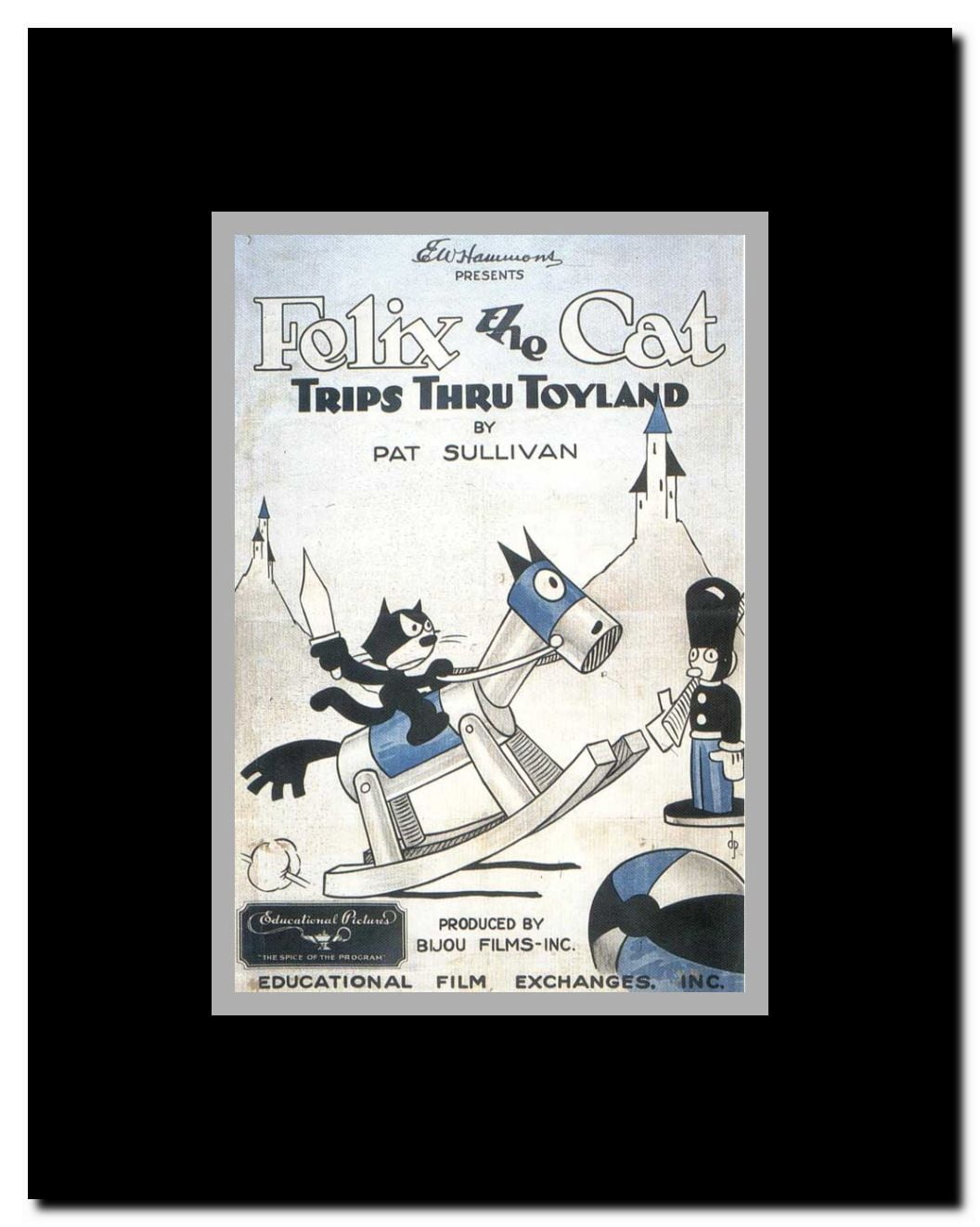 Felix the Cat Trips Thru Toyland Framed Movie Poster