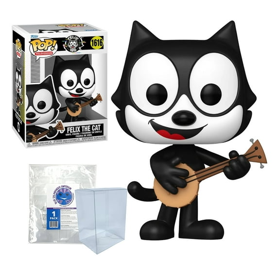 Felix the Cat with Guitar 105th Anniversary Funko Pop! #1616 + Blue Salamander Emporium Protective Case