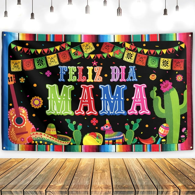 Feliz Dia Mama Backdrop Mexican Mothers Day Decorations Feliz Dia De