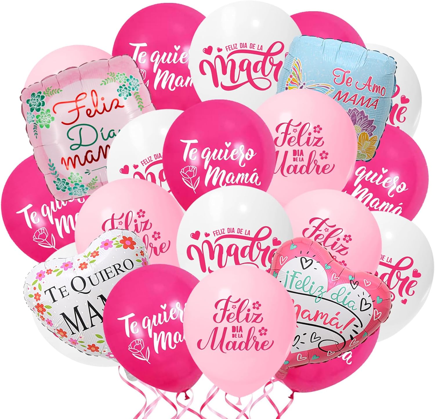 Feliz Dia De La Madre Balloons Pink Latex Balloons Foil Balloon For Feliz Dia De La Madre Balloons Pink Latex Balloons Foil Balloon For