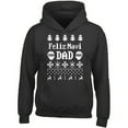 thumbnail image 1 of Feliz Navi Dad Printed Black Hoodie Unisex Christmas Sweater Small, 1 of 2