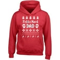 thumbnail image 1 of Feliz Navi Dad Printed Red Hoodie Unisex Christmas Sweater 2X-Large, 1 of 2