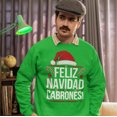 thumbnail image 1 of Feliz Navidad Cabrones Christmas Sweater | Crewneck Comfy Sweatshirt | Funny Latino Christmas Xmas | 4 Colors, 1 of 11