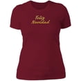 thumbnail image 1 of Feliz Navidad Ladies Boyfriend Tee Shirt, 1 of 11