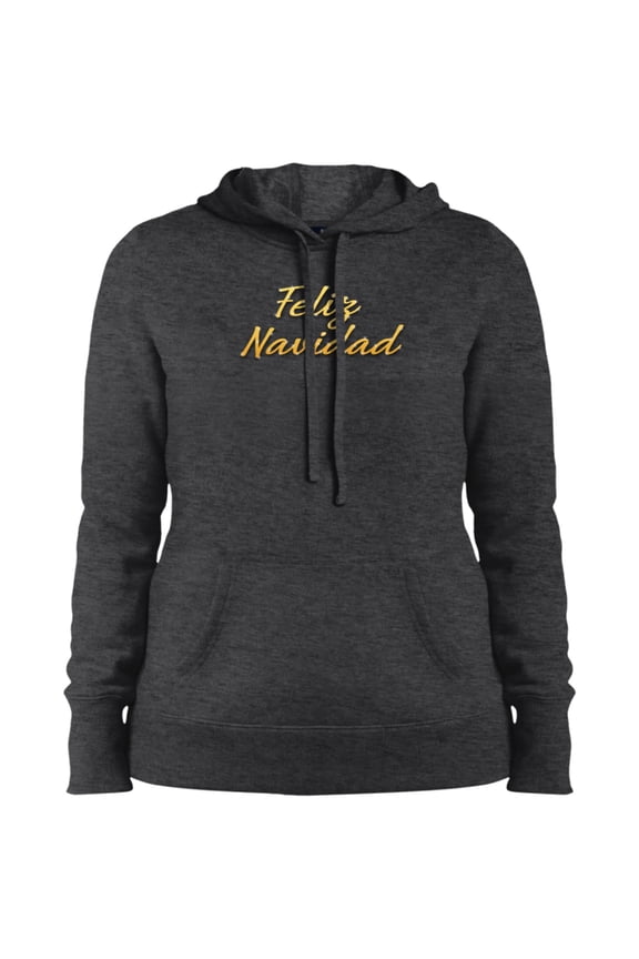 Feliz Navidad Ladies Pullover Hooded Sweatshirt