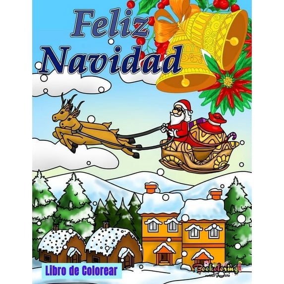Feliz Navidad : Libro de Colorear: Cuaderno de colorear para adultos con 25 diseños navideños (Paperback)