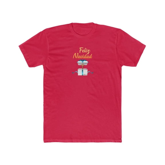 Feliz Navidad Men's Cotton Crew Tee