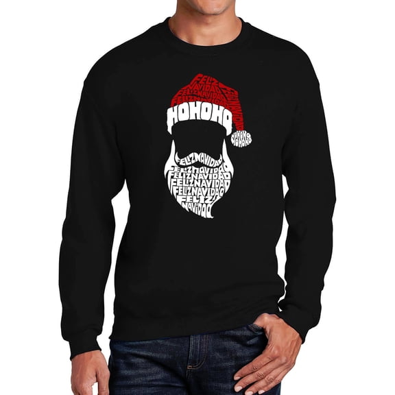 Feliz Navidad Santa Claus - Men's Word Art Crewneck Sweatshirt