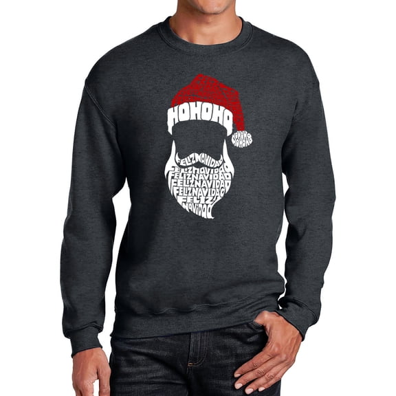 Feliz Navidad Santa Claus - Men's Word Art Crewneck Sweatshirt