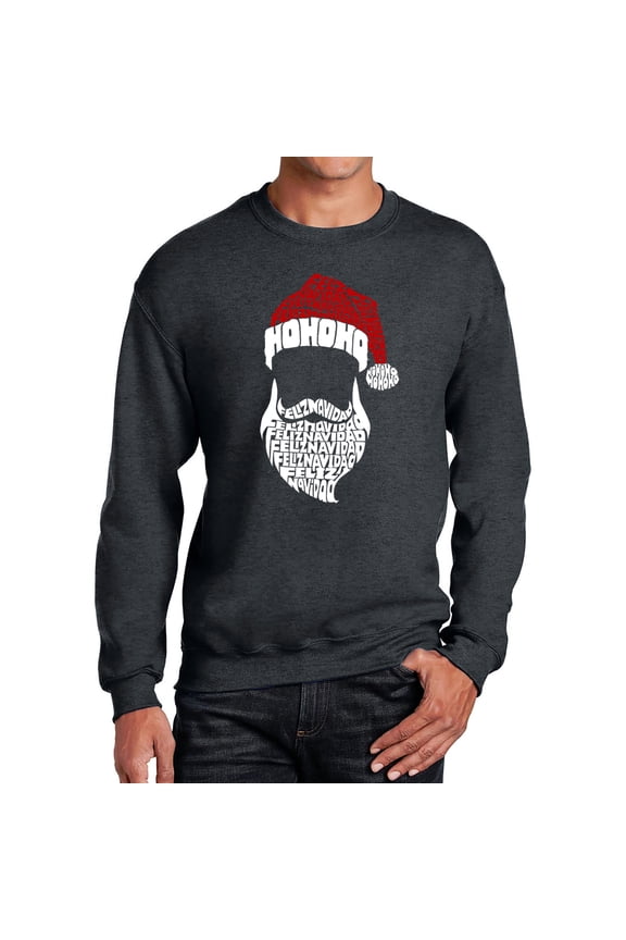 Feliz Navidad Santa Claus - Men's Word Art Crewneck Sweatshirt