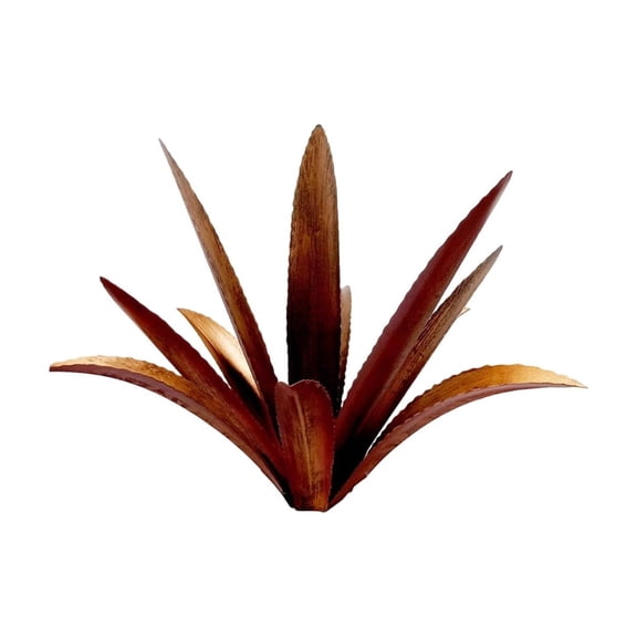 Felizna Metal Artificial Plant Sculpture with Ground Stake, Sturdy Weather Resistant Outdoor Yard Art, Easy Insert for Garden Lawn Patio Living Room