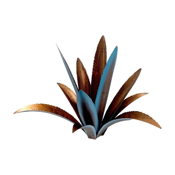 Felizna Metal Artificial Plant Sculpture with Ground Stake, Sturdy Weather Resistant Outdoor Yard Art, Easy Insert for Garden Lawn Patio Living Room