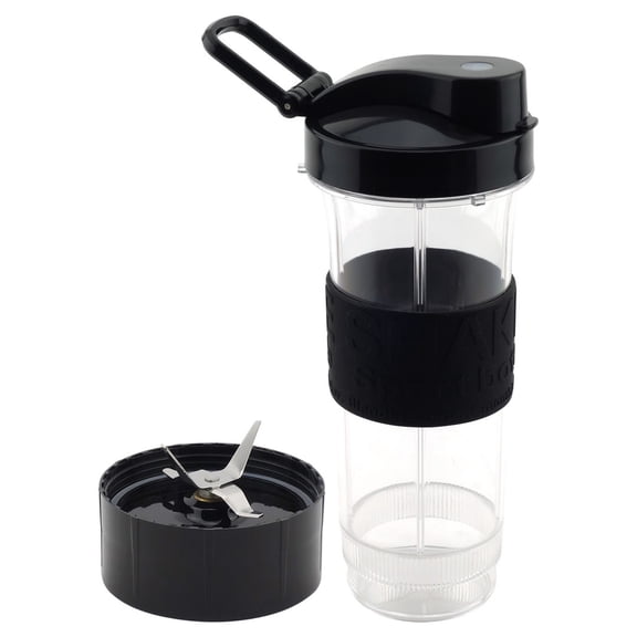 Felji 20 oz Cup with To Go Lid and Cross Blade Replacement Set for Magic Bullet Blenders MB1001
