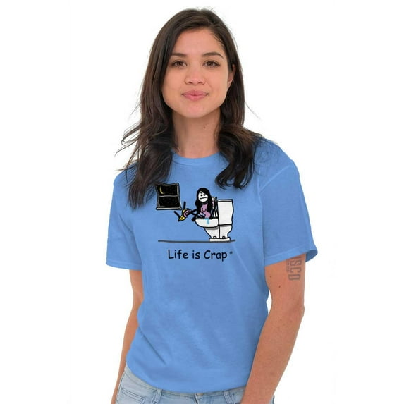 Fell In Toilet Annoying Wife Married Women's Graphic T Shirt Tees Brisco Brands S