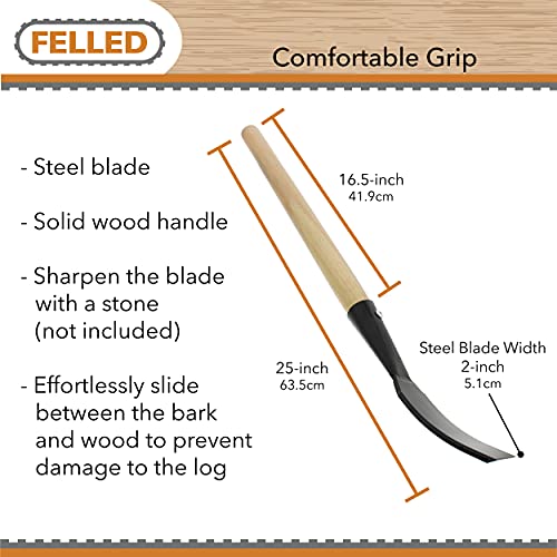 Felled Bark Spud Debarking Tool, Log Peeler Tools Bark Removal Tool Log ...