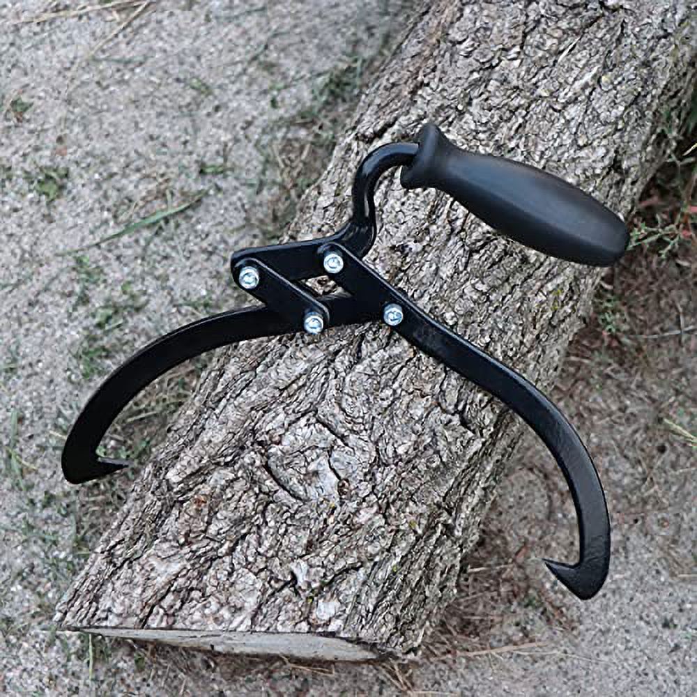 Felled Log Tongs Lifting Firewood Tongs 10in Manual Log Lifter Logging Tongs Moving Trees and