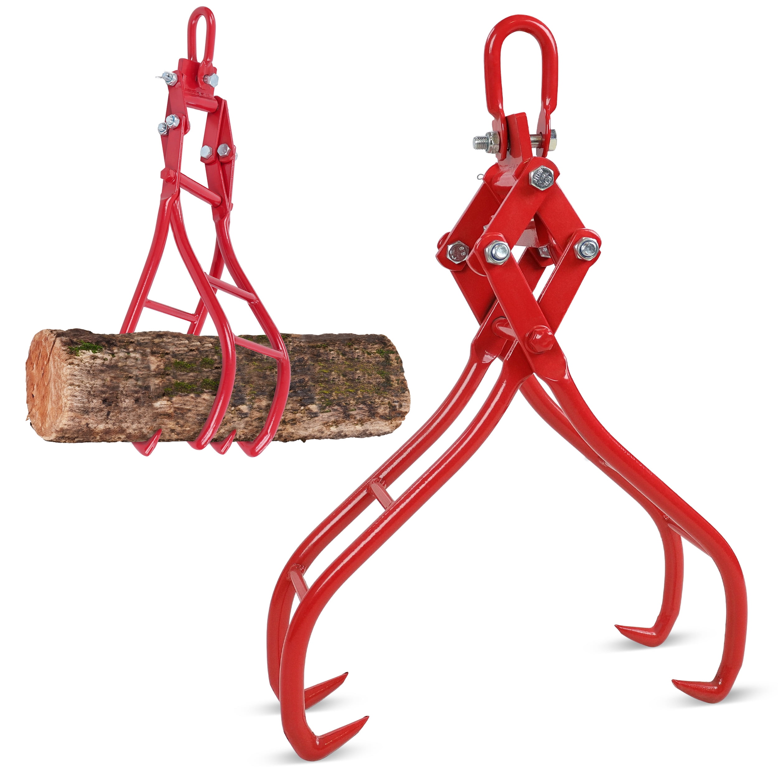 Felled Timber Claw Hook, 32in - Log Lifting Tongs Heavy Duty