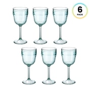 Felli 12.5 oz Hammered All-Purpose Goblets, BPA-free, 6 pack