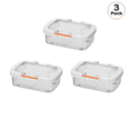 thumbnail image 1 of Felli Duo-Loc Clear Tritan Leakproof Dual-Slide Lock Lid Cookie Food Storage Containers 3 Count, 1 of 8