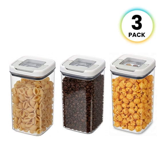 Felli Supreme-Tite Dry Airtight Stackable BPA-Free Food Storage Container, 81.2 oz, 3 Count
