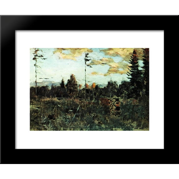 Felling. Firewood. 20x24 Framed Art Print by Isaac Levitan