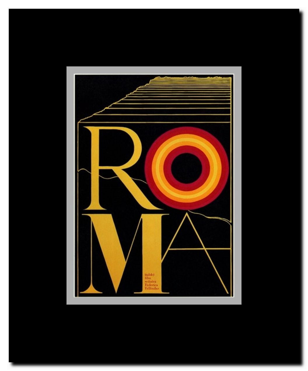 Fellini's Roma Framed Movie Poster