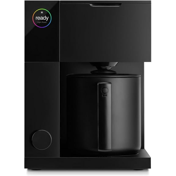 Fellow Aiden Precision Coffee Maker 10-Cup Thermal Carafe, Programmable Drip Coffee Machine, Single Serve & Batch Brew, Adjustable Brew Strength, Removable Water Tank, Matte Black