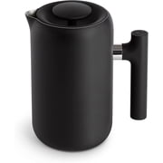 Fellow Clara Insulated Coffee Maker with Enhanced Filtration System - Portable French Press Stainless Steel - 24 oz Carafe - Matte Black