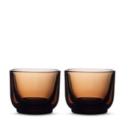 Fellow Espresso Cups Set of 2, Amber Glass, 100ml, for Latte Art, Amber