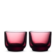 Fellow Espresso Cups Set of 2, Garnet Glass, 100ml, for Latte Art, Garnet