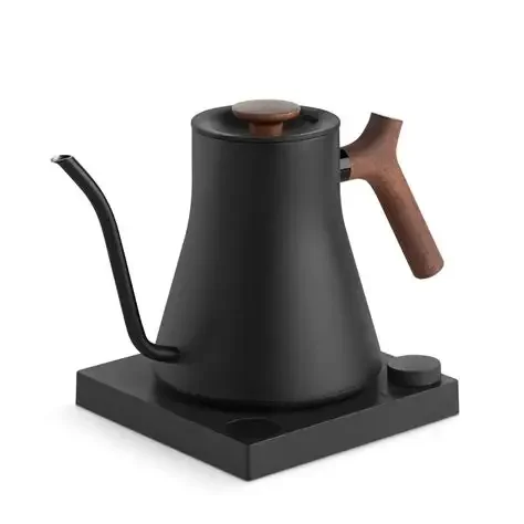 Fellow Stagg EKG Pro Electric Gooseneck Kettle, Matte Black with Walnut