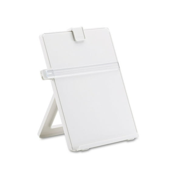 Fellowes 21103 Non-Magnetic Letter-Size Desktop Copyholder, Plastic, Platinum